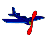 Dibujo Avión de cartón pintado por avion9999