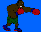 Dibujo Boxeador pintado por jusnp