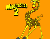 Dibujo Madagascar 2 Melman pintado por agen