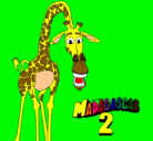 Dibujo Madagascar 2 Melman pintado por ICHIG