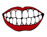 Dibujo Boca y dientes pintado por mar33345569
