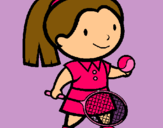Dibujo Chica tenista pintado por 123123123123