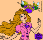 Dibujo Barbie a punto de ser coronada pintado por florangima