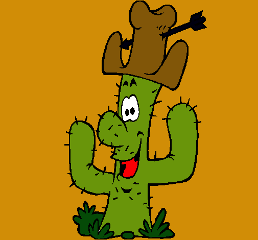 Cactus con sombrero