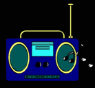 Dibujo Radio cassette 2 pintado por leoncito12