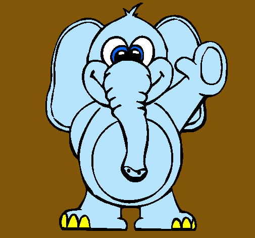 Dibujo Elefante 2 pintado por YoooRocio