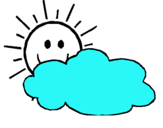Dibujo Sol y nube pintado por ppppuuu