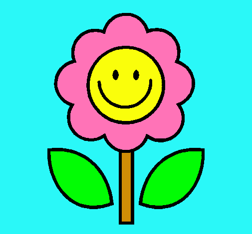 Dibujo Flor happy pintado por elisson