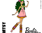 Dibujo Barbie Fashionista 1 pintado por Dia78