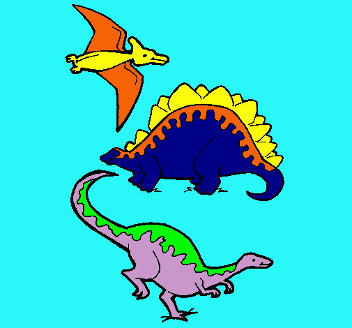 Tres clases de dinosaurios