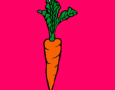 Dibujo zanahoria pintado por zanaoria