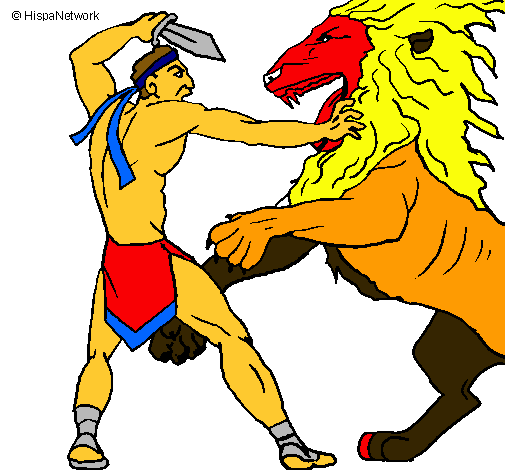 Gladiador contra león