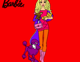 Dibujo Barbie con sus mascotas pintado por BHXWGYDG