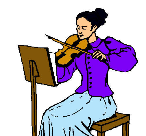 Dama violinista