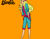 Dibujo Barbie con look casual pintado por masbdfefj6