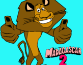 Dibujo Madagascar 2 Alex pintado por vifu