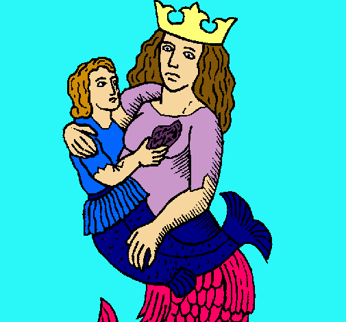 Dibujo Madre sirena pintado por Zowiiin