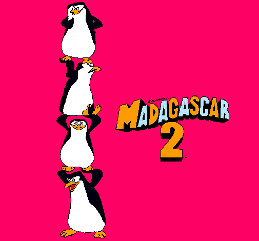 Dibujo Madagascar 2 Pingüinos pintado por SchaWarba