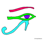 Dibujo Ojo Horus pintado por piuytre