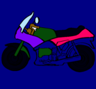 Dibujo Motocicleta pintado por petisaa