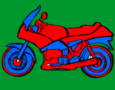 Dibujo Motocicleta pintado por gulum