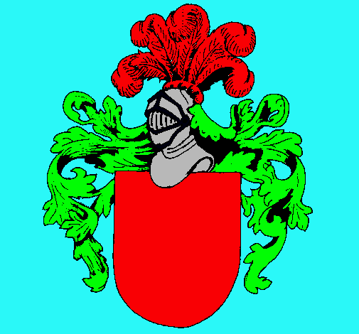 Escudo de armas y casco