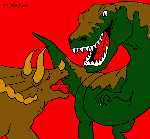 Lucha de dinosaurios