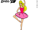 Dibujo Barbie bailarina de ballet pintado por  lulina