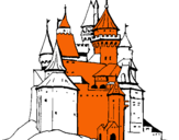 Dibujo Castillo medieval pintado por juruuuuuuuuu