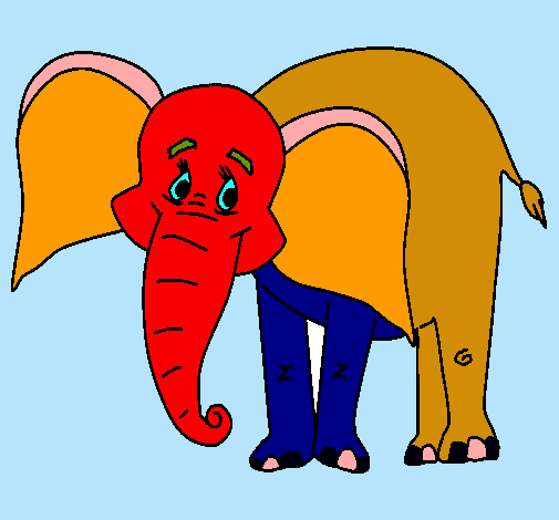 Elefante feliz