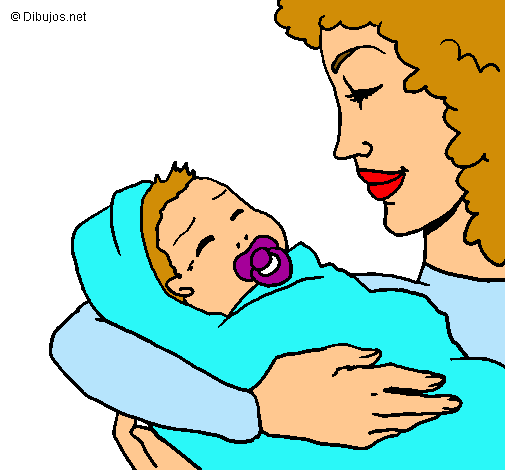 Dibujo Madre con su bebe II pintado por jessi215