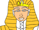 Dibujo Tutankamon pintado por xaxi