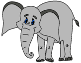 Dibujo Elefante feliz pintado por yehiner