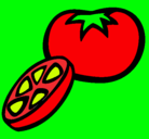 Dibujo Tomate pintado por kelsey