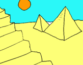 Dibujo Pirámides pintado por PIRAMIDE