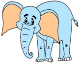Dibujo Elefante feliz pintado por mariangel125