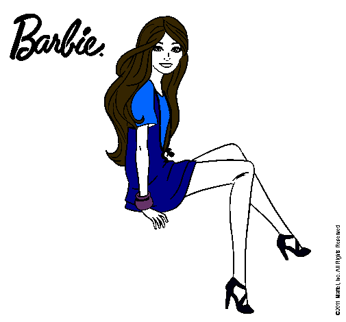 Barbie sentada