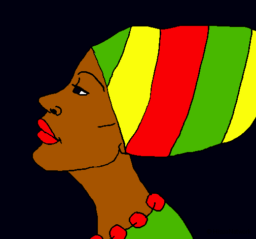 Dibujo Camerunesa pintado por yirleida