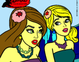 Dibujo Barbie y su amiga pintado por cgm64