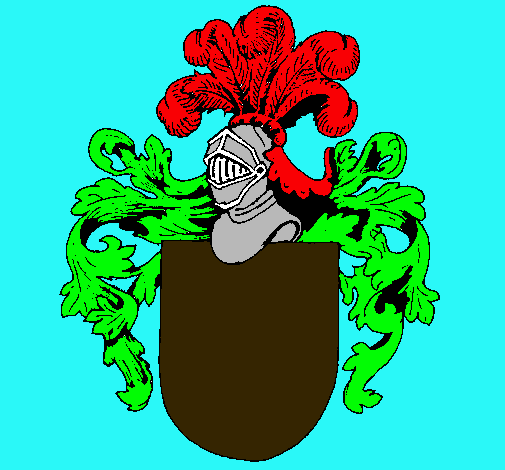 Escudo de armas y casco