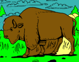 Dibujo Búfalo  pintado por dylancito