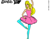 Dibujo Barbie bailarina de ballet pintado por amara