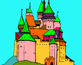 Dibujo Castillo medieval pintado por masg