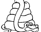 Dibujo Serpiente grande pintado por julioomar