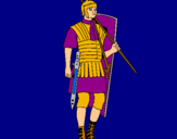 Dibujo Soldado romano pintado por SERGIAN