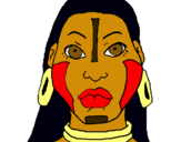 Dibujo Mujer maya pintado por mariapique