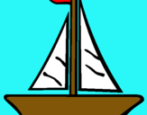 Dibujo Barco velero pintado por tach