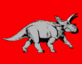 Dibujo Triceratops pintado por triceratop