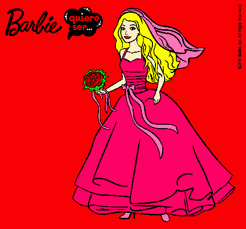 Barbie vestida de novia