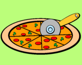 Dibujo Pizza pintado por lucia4856